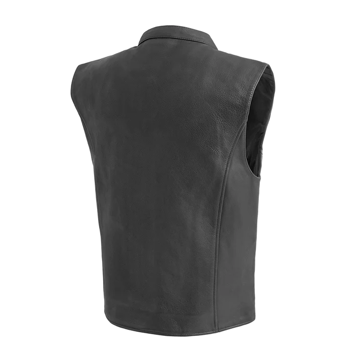 Club House Men’s Leather Motorcycle Vest