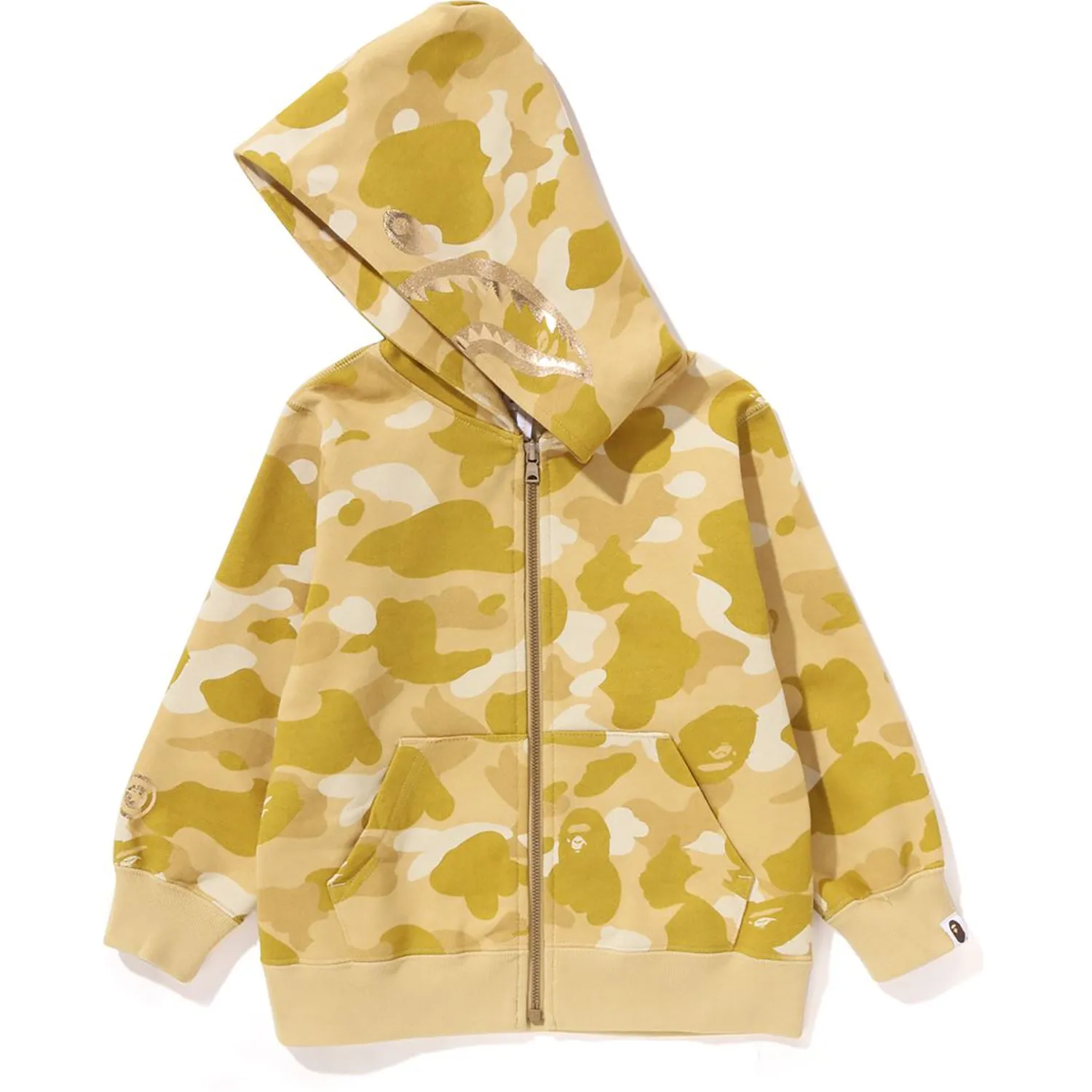 COLOR CAMO SHARK ZIP HOODIE KIDS