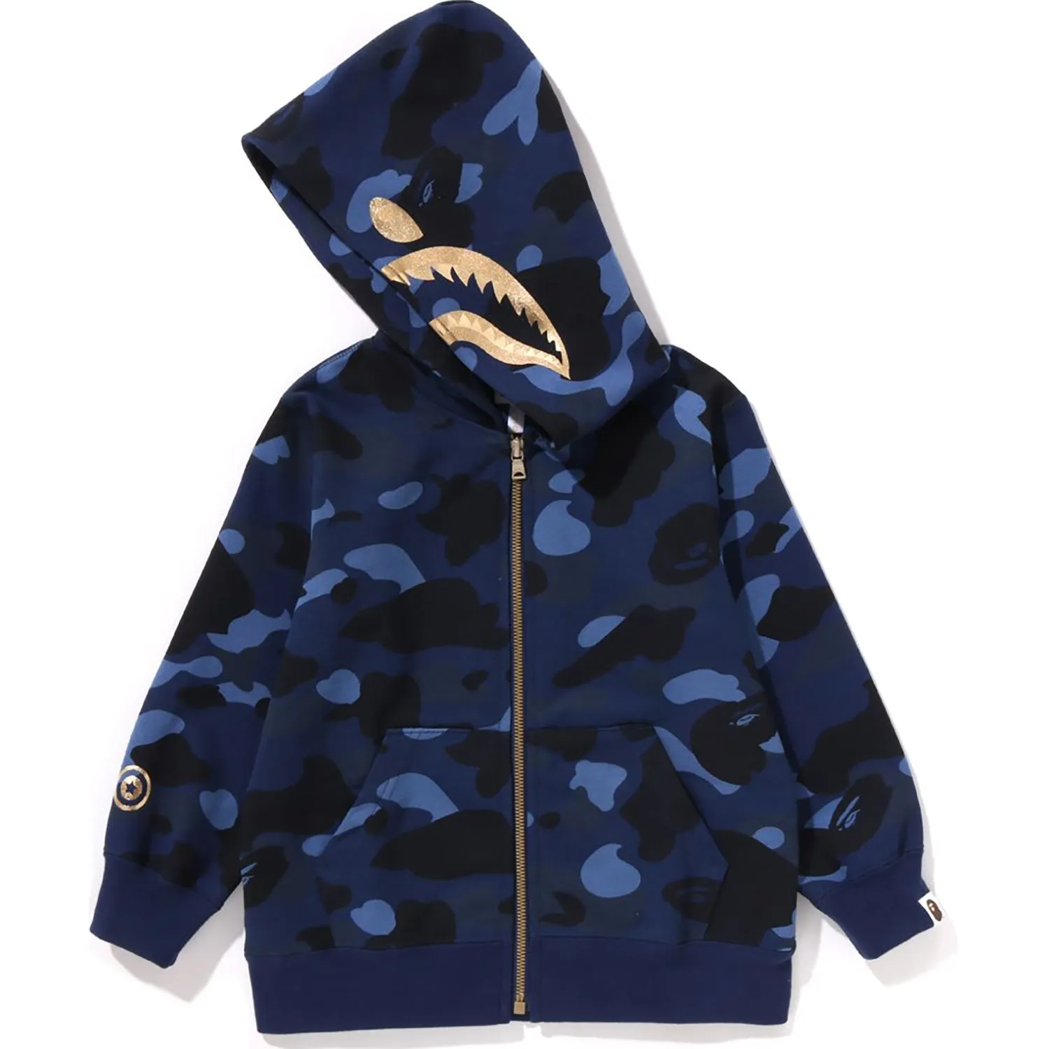 COLOR CAMO SHARK ZIP HOODIE KIDS