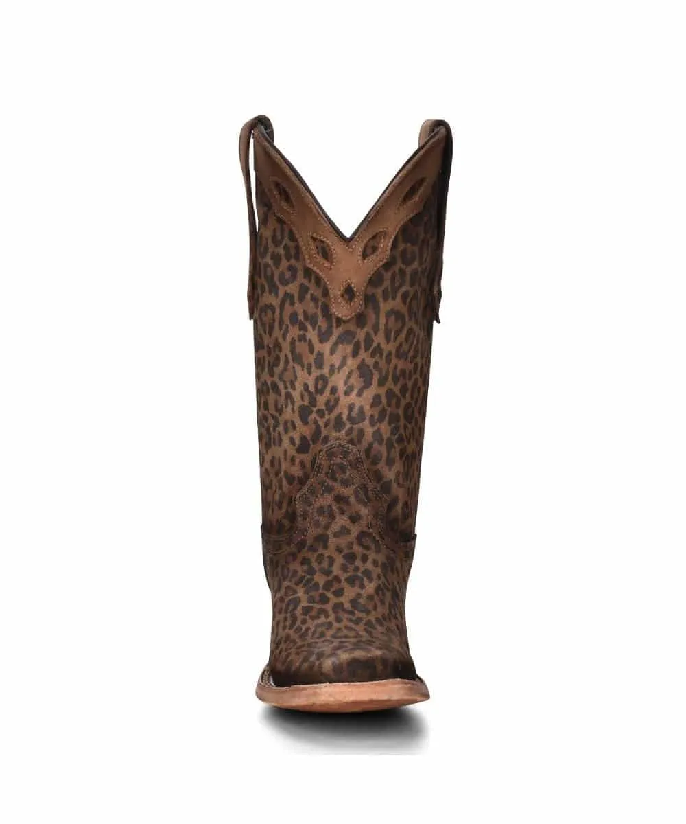 Corral Women's Leopard Print Square Toe Boot