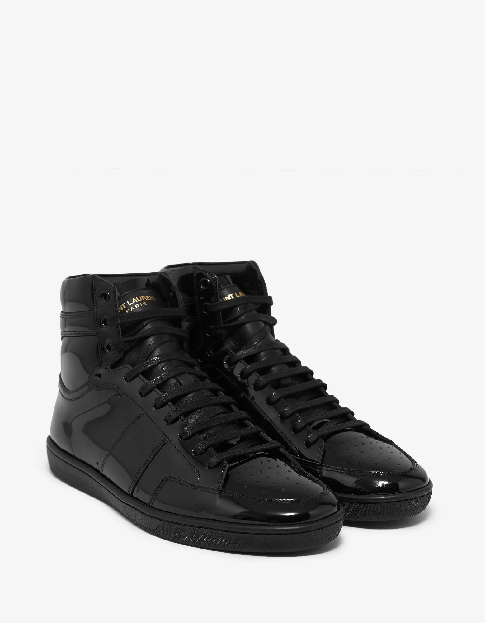 Court Classic SL/10H Patent Leather High Top Trainers