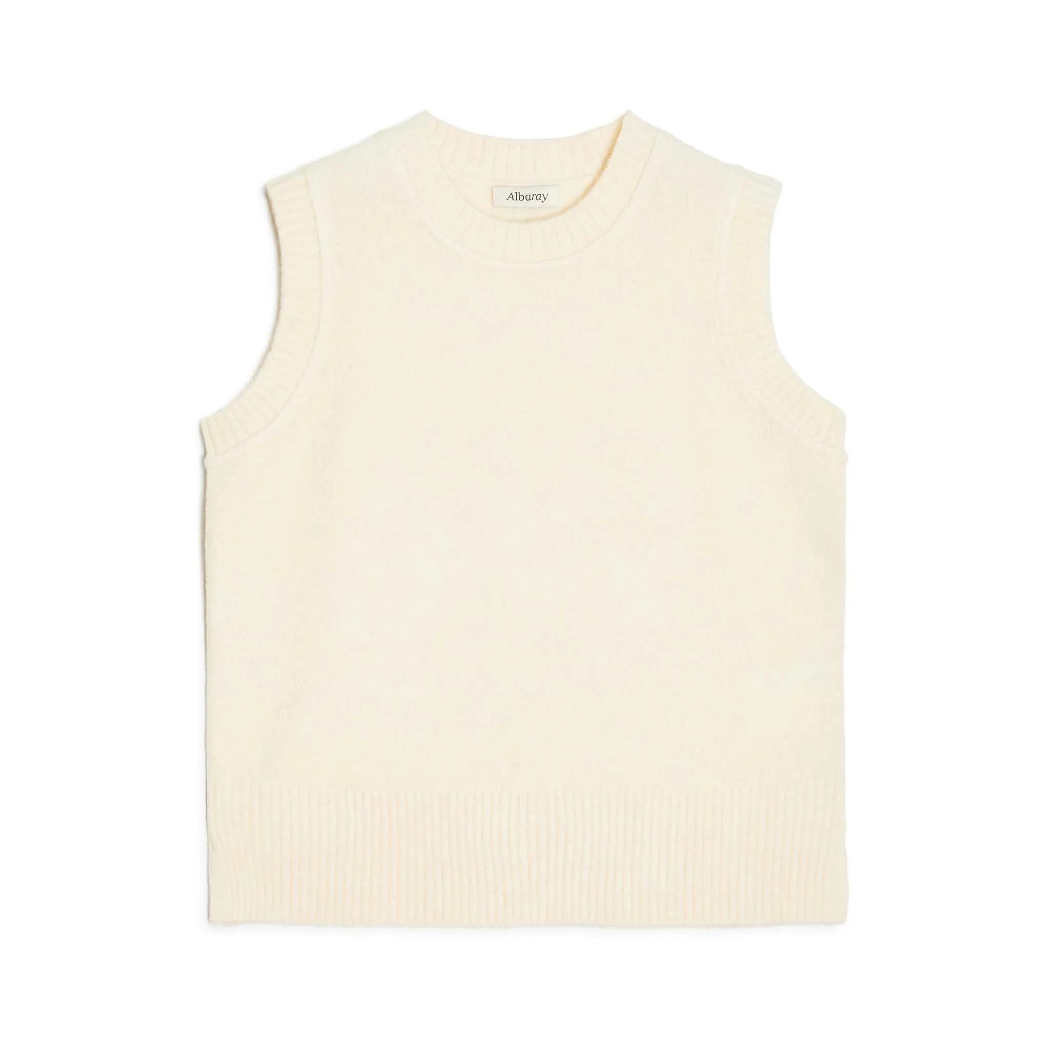 Cream Knitted Tank Top