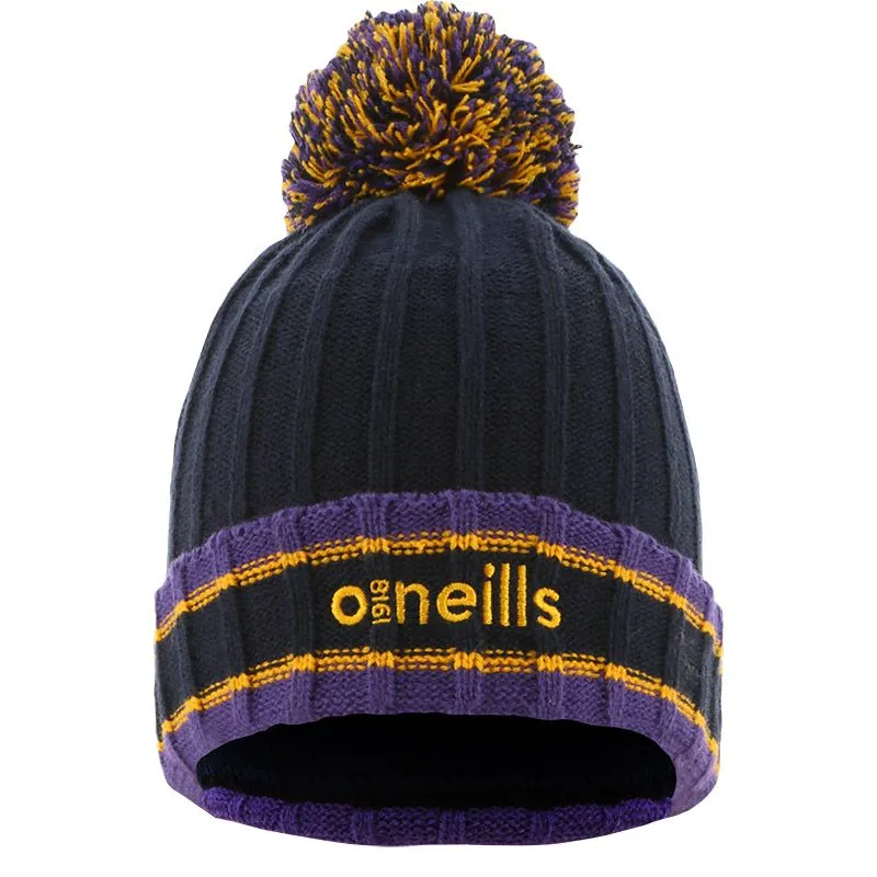 Darcy Bobble Hat Marine / Purple / Amber