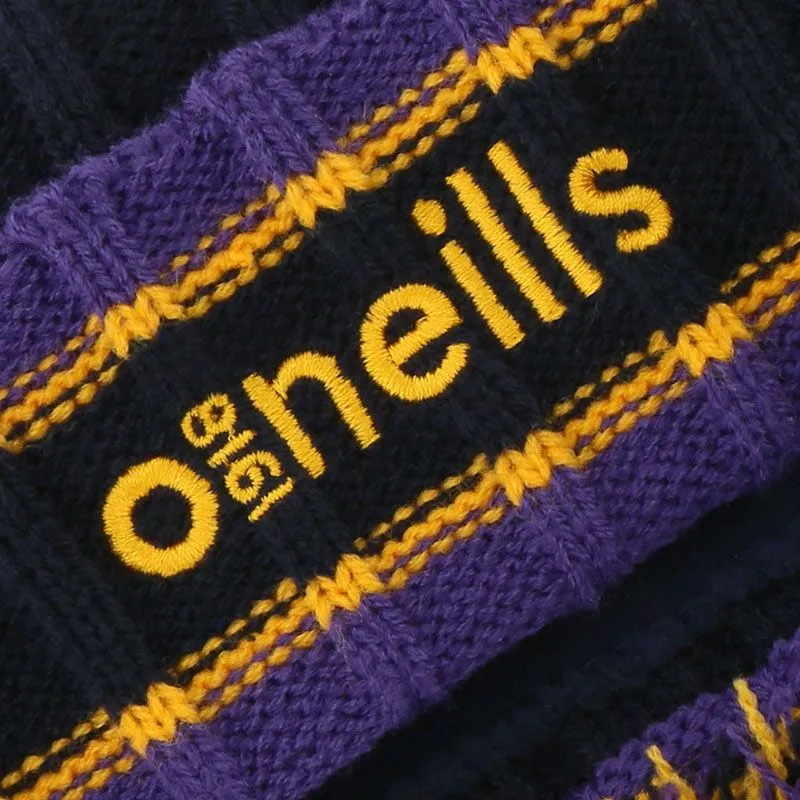 Darcy Bobble Hat Marine / Purple / Amber