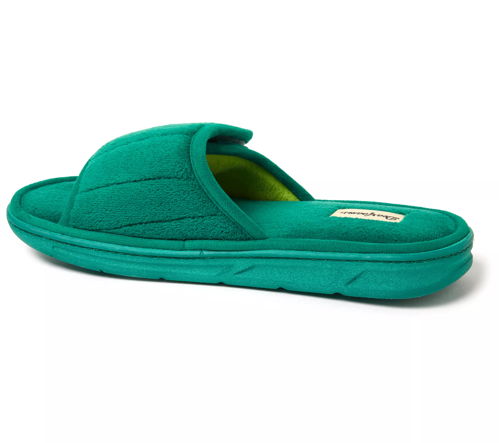 Dearfoams Men's Adjustable Indoor/Outdoor TerrySlide Slipper