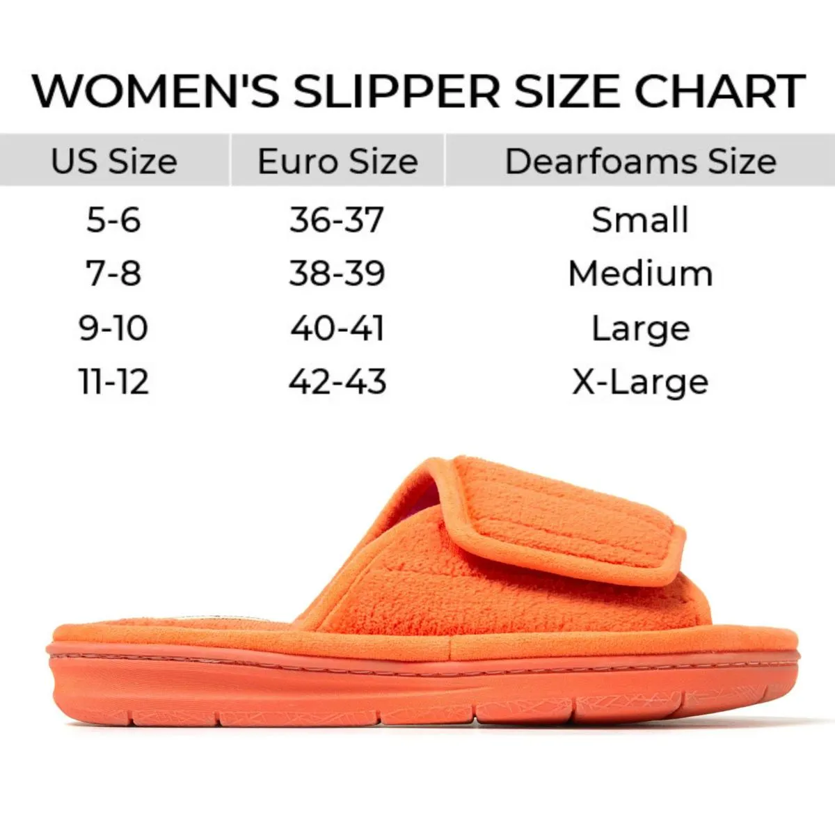      Dearfoams Women's Adjustable Indoor/Outdoor Terry Slide Slipper     