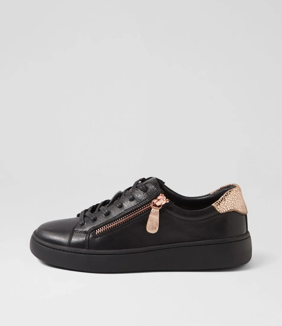 DIANA FERRARI Drumond Black Rose Gold Multi Sneakers