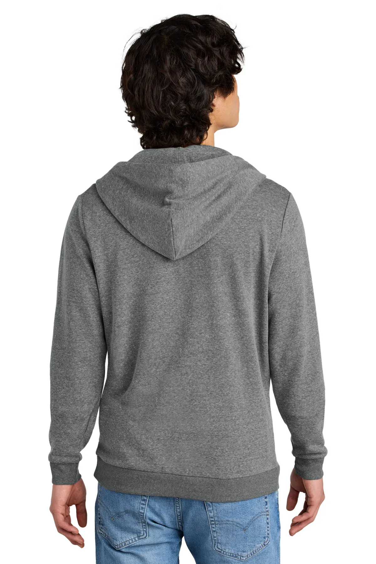 District Clothing DT1302 District   Perfect Tri   Fleece Full-Zip Hoodie SKU: DT1302