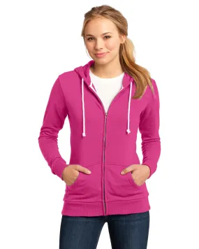 District DT290 Women Core Fleece Full-Zip Hoodie