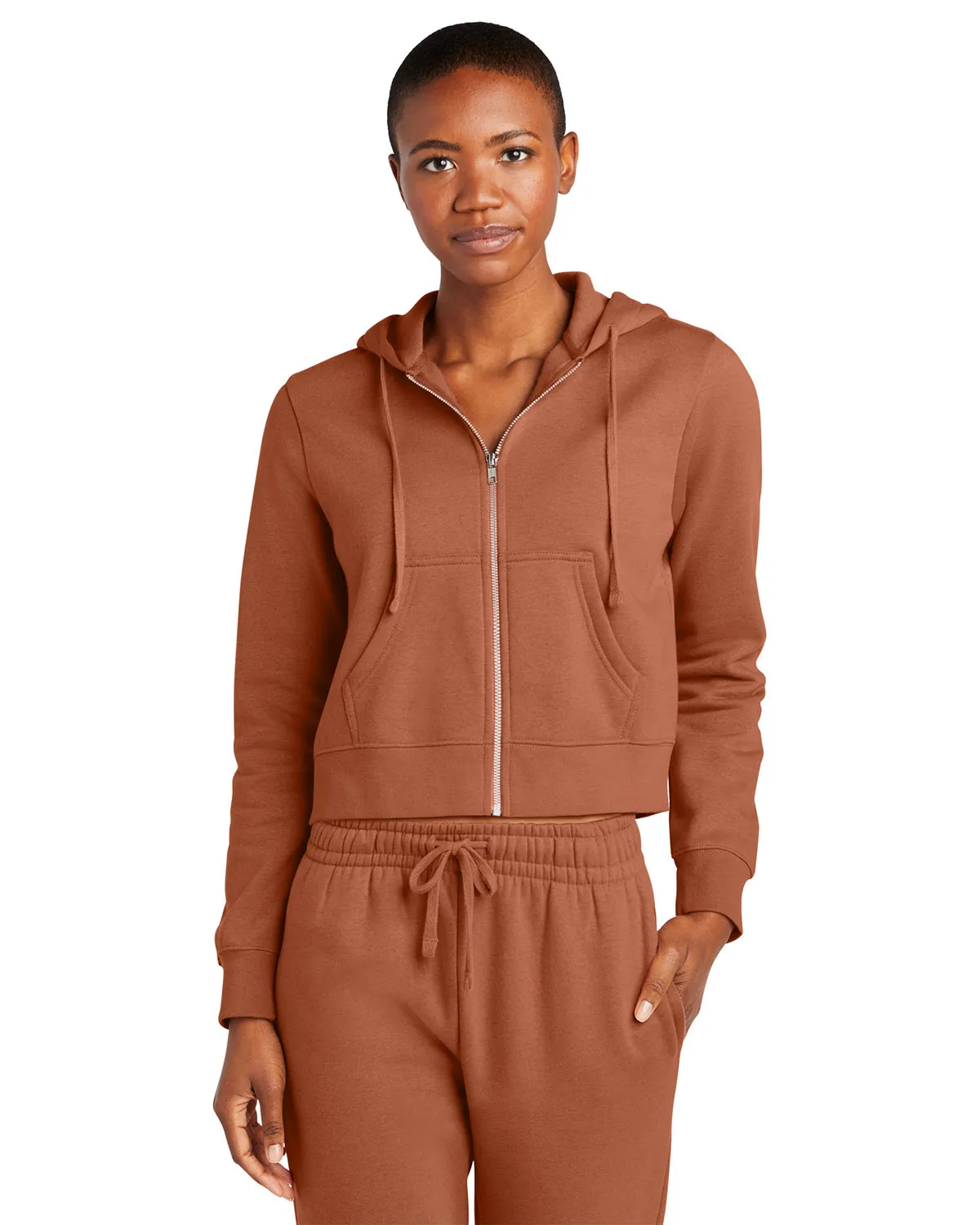 District Women's V.I.T. Fleece Full-Zip Hoodie DT6103