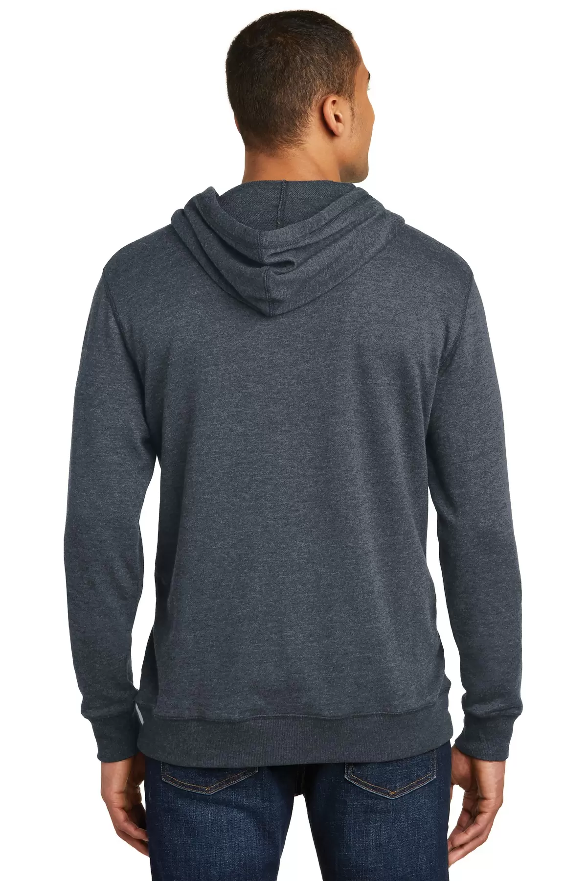 DM391 District Made Mens Lightweight Fleece Hoodie SKU: DM391