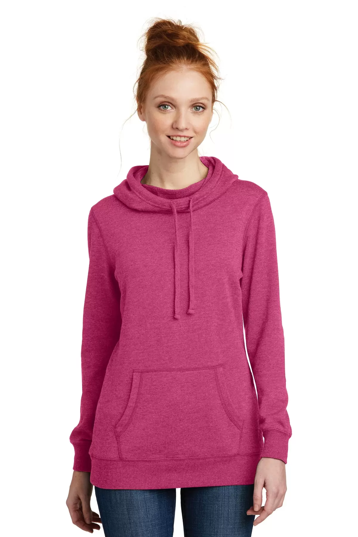 DM493 District Made Ladies Lightweight Fleece Hoodie SKU: DM493