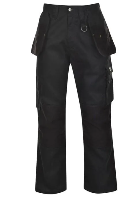 Dunlop On Site Trousers with back and full zip - black -