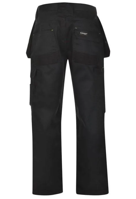 Dunlop On Site Trousers with back and full zip - black -