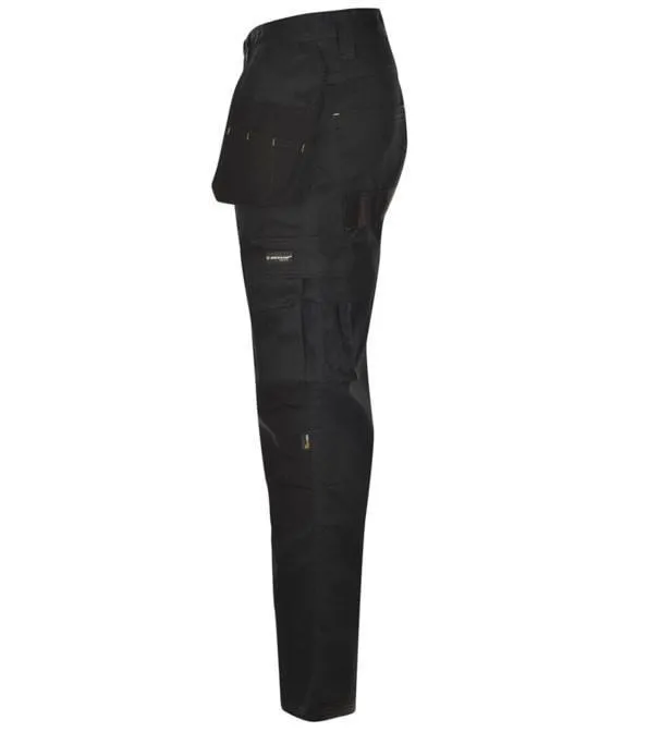 Dunlop On Site Trousers with back and full zip - black -