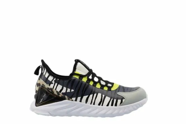 [e0325] mens peak taichi safari 2.0 urban jungle black cheetah running sneakers