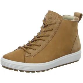 Ecco high-top trainers for women brown