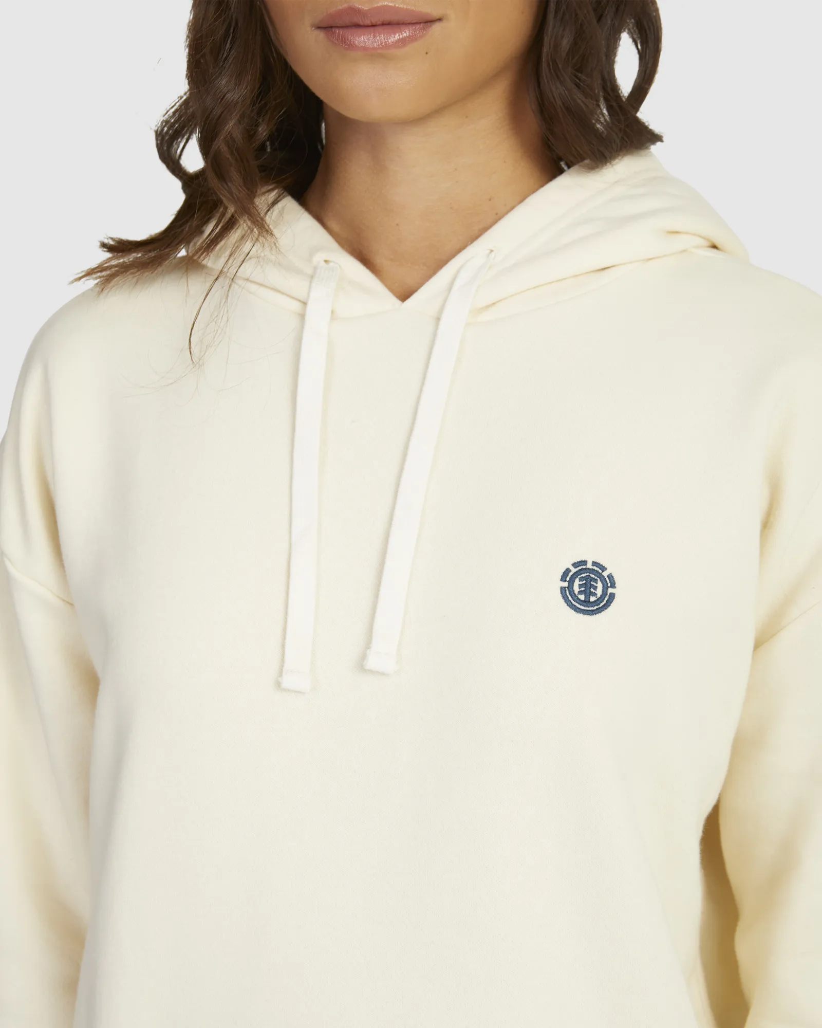 Element Cornette - Long Sleeve Pullover Hoodie For Women - Egret | SurfStitch