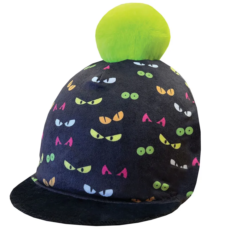 Equetech Spooky Eyes Hat Silk - Black