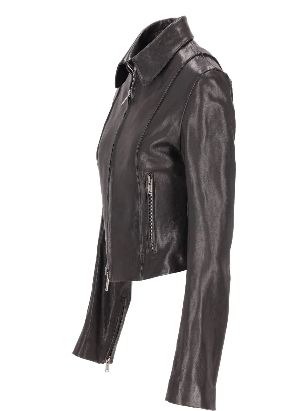 ESTER LEATHER BIKER JACKET VINTAGE LUX GRAINED LEA