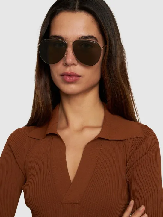 Etro   Luxury metal aviator sunglasses 