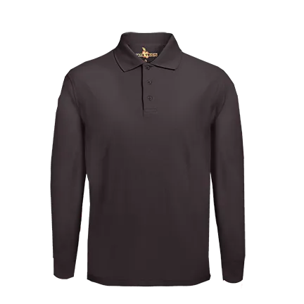 EW DryFit Polo Black Long Sleeve