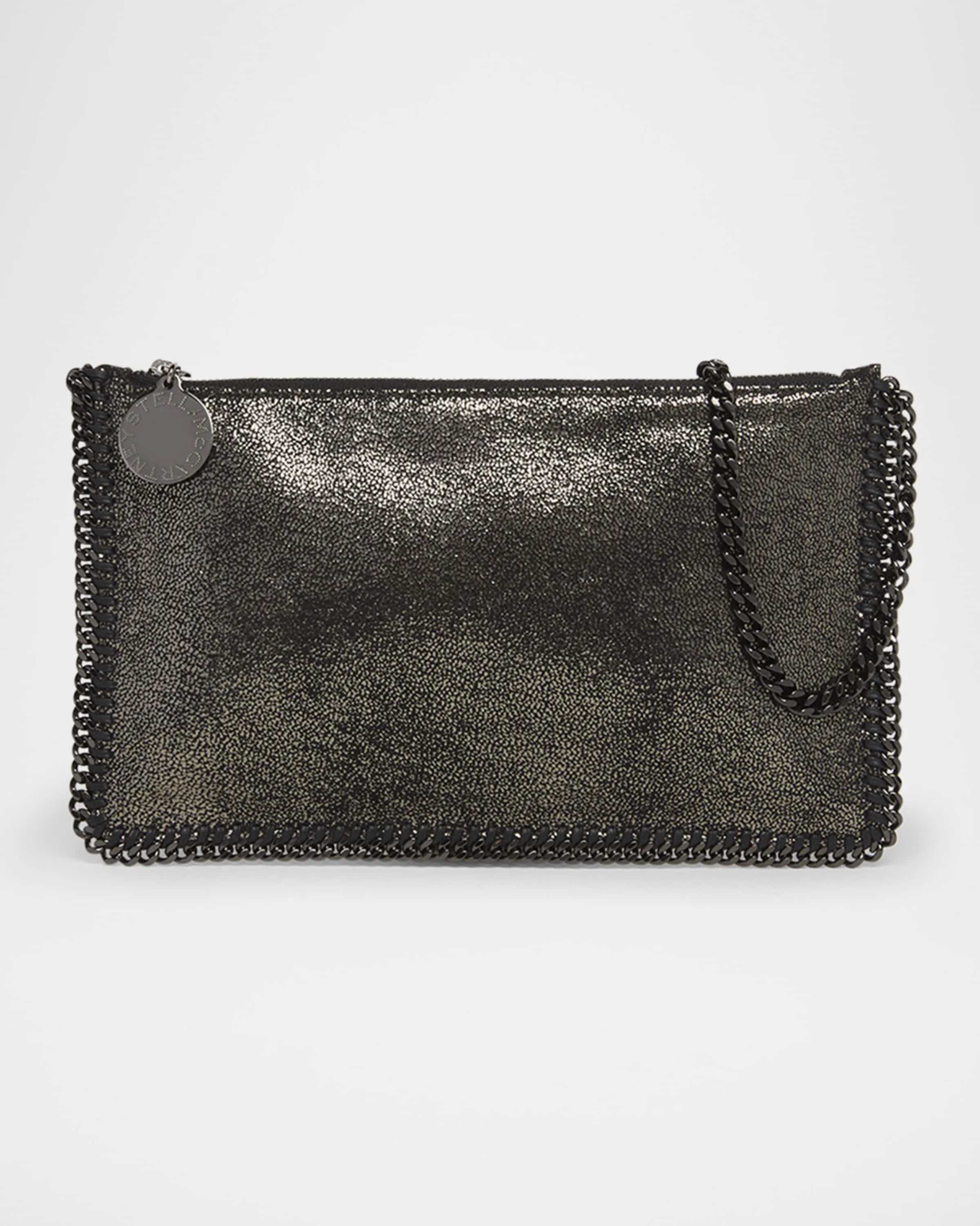 Falabella Eco Dotted Chamois Shiny Pochette Shoulder Bag