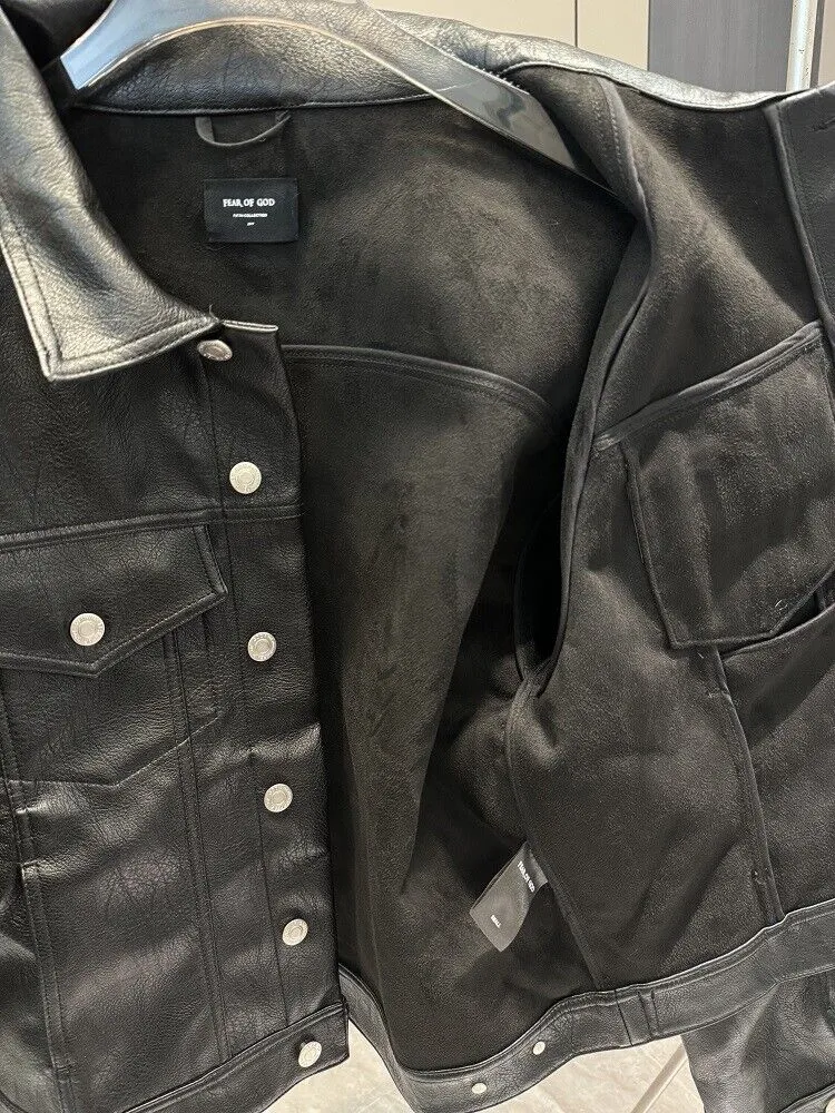 Fear of God 5th Season Christmas Limited Edition Cowhide Cross Leather Jacket