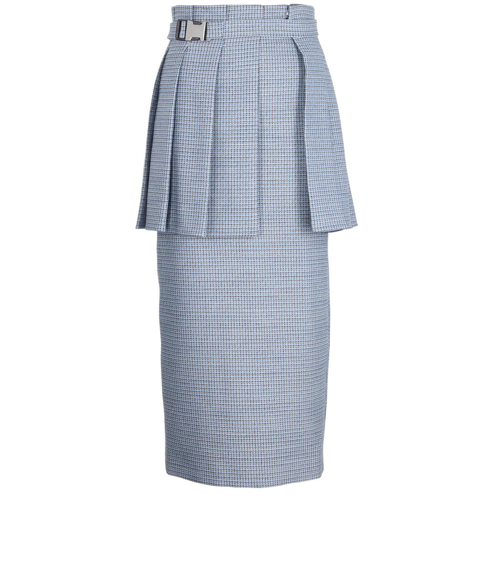 Fendi Pleated Plaid Skirt