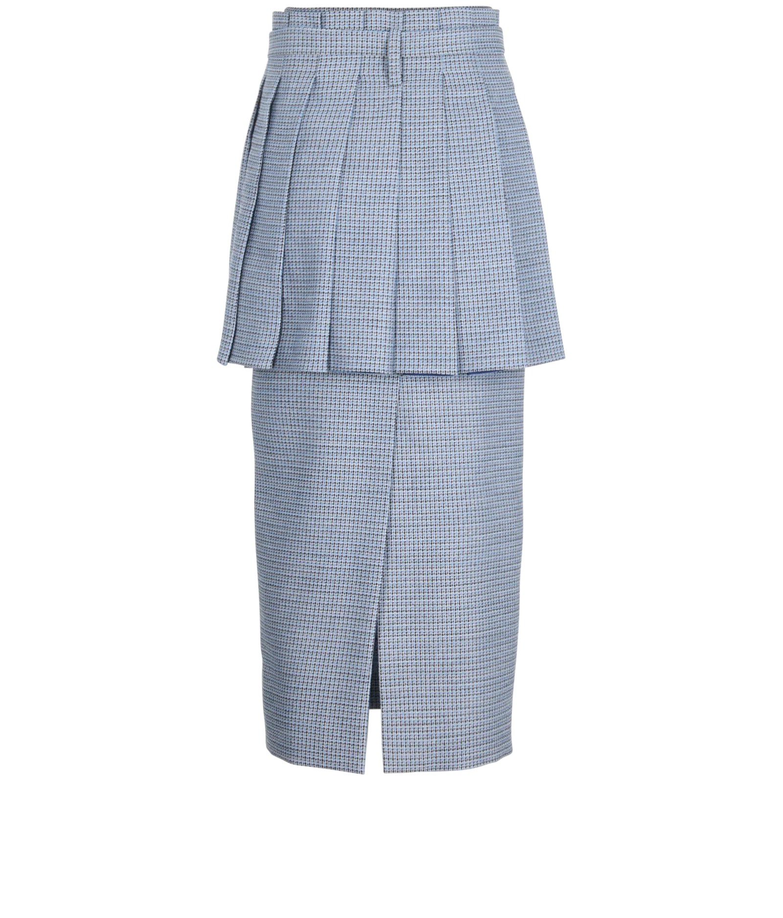 Fendi Pleated Plaid Skirt