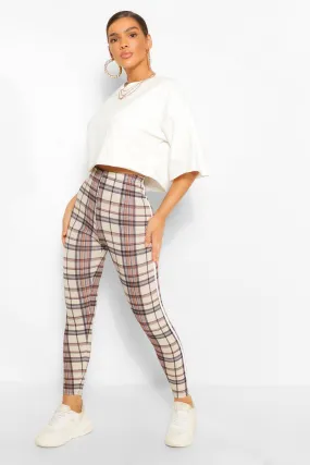 Flannel Sports Stripe Jersey Knit Leggings