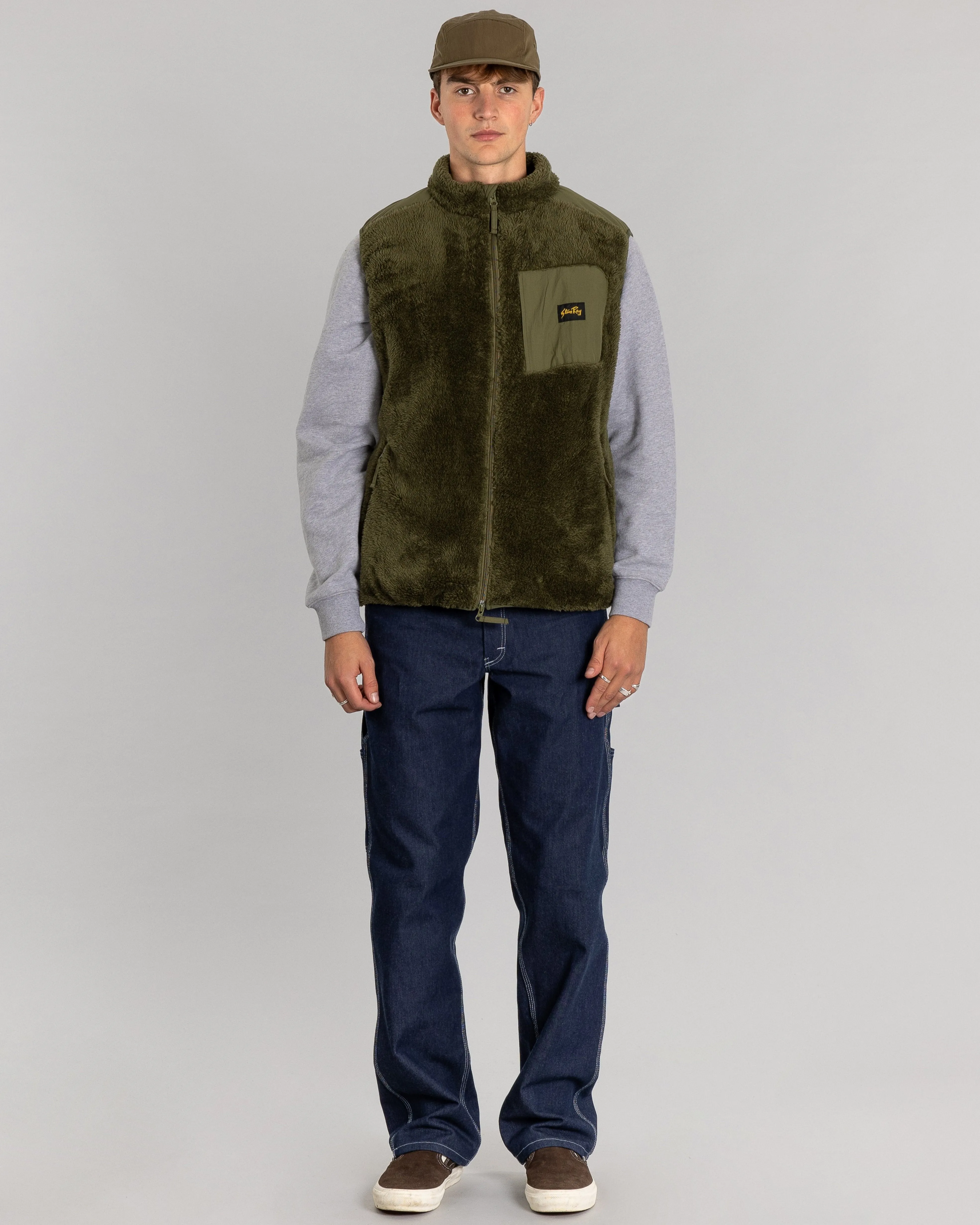 Fleece Vest (Olive)