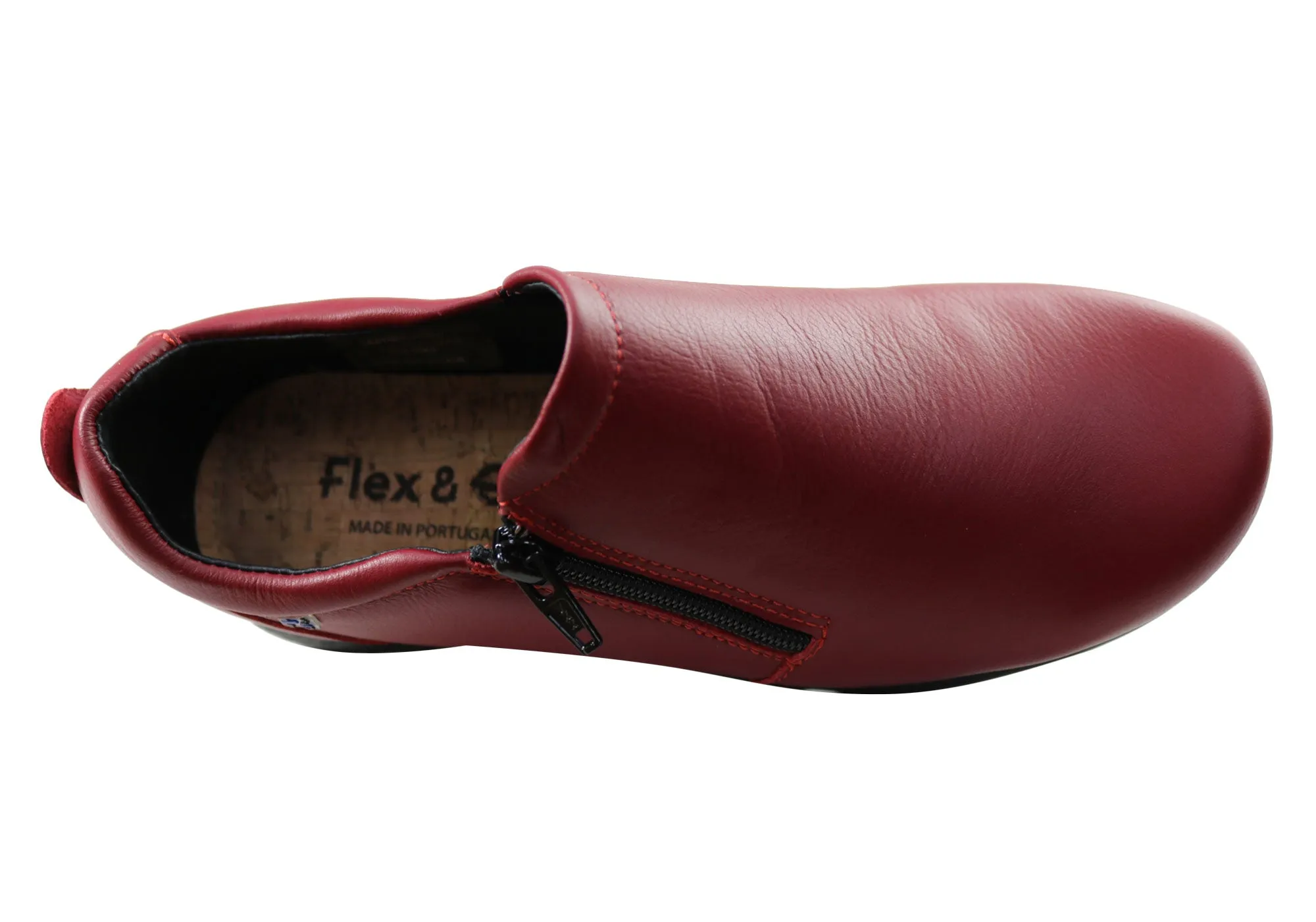 Flex & Go Hiedi Womens Comfortable Leather Shoes Made In Portugal