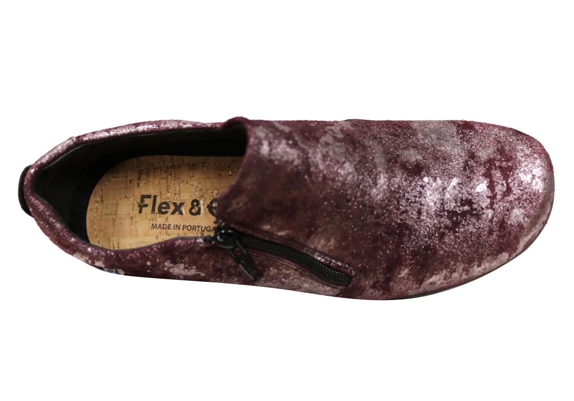 Flex & Go Hiedi Womens Comfortable Leather Shoes Made In Portugal