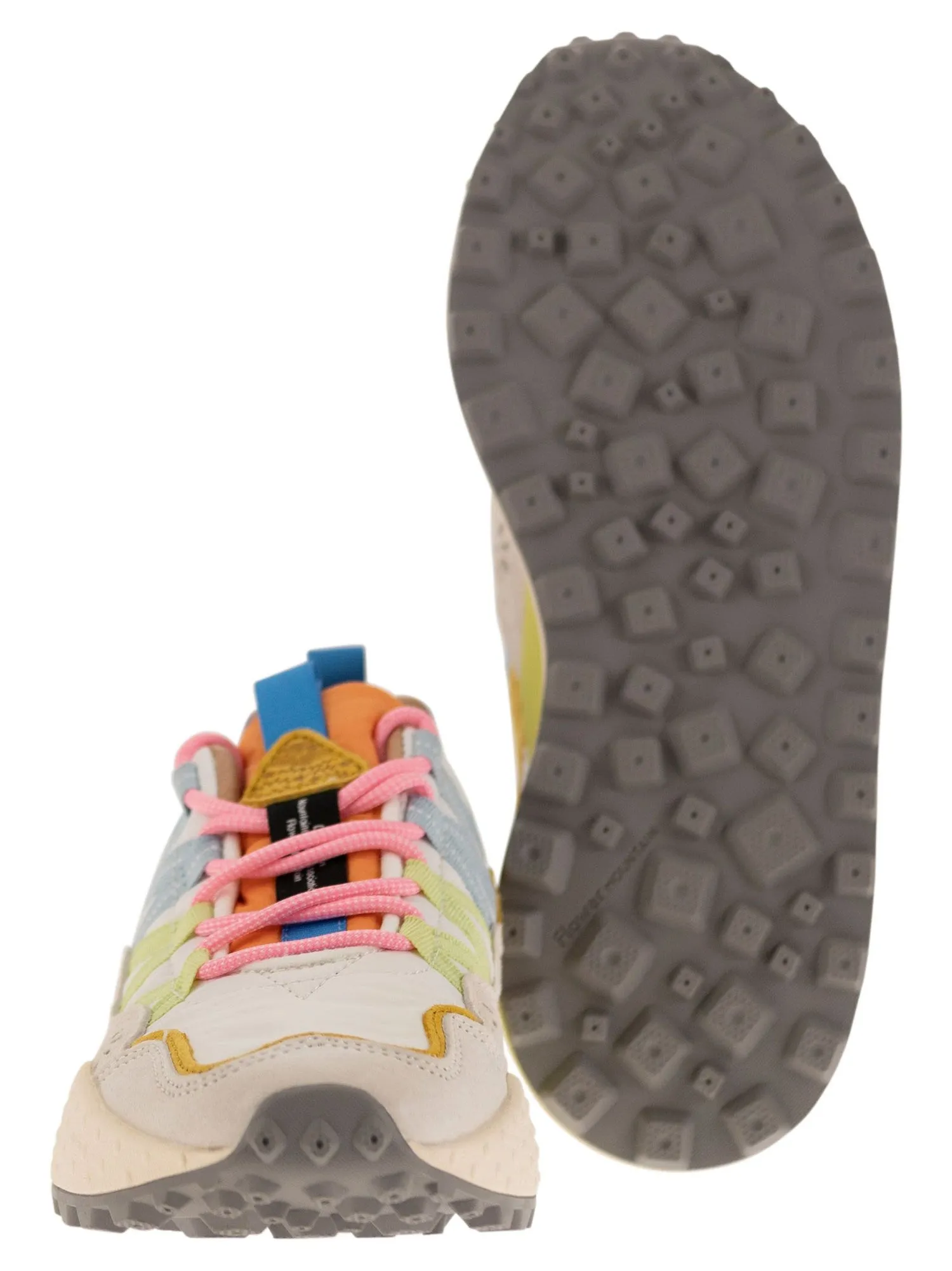 Flower Mountain    Flower Mountain Washi Sneakers In Suede And Technical Fabric