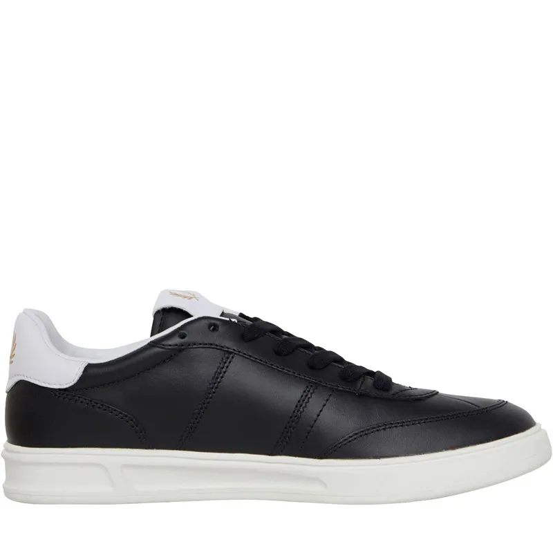 Fred Perry B400 Leather Trainers Black