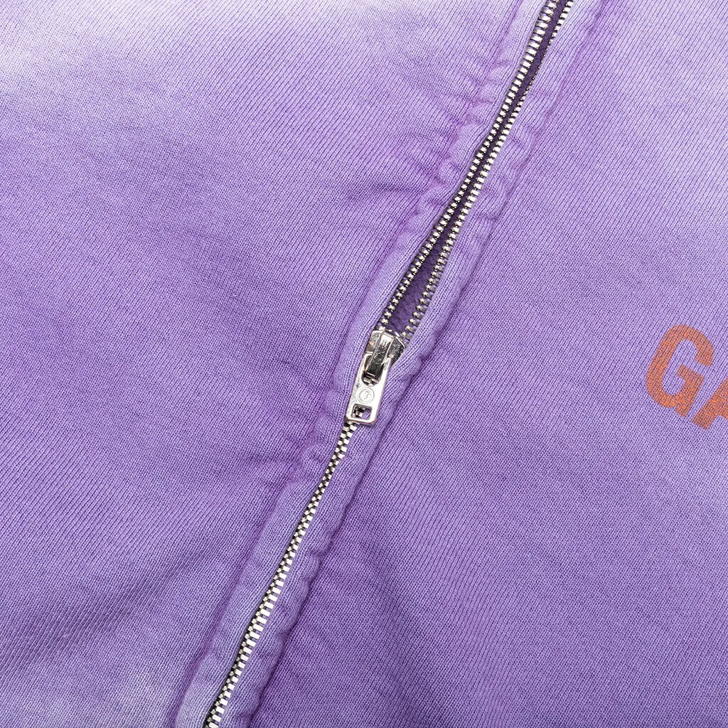 French Zip Hoodie - Purple