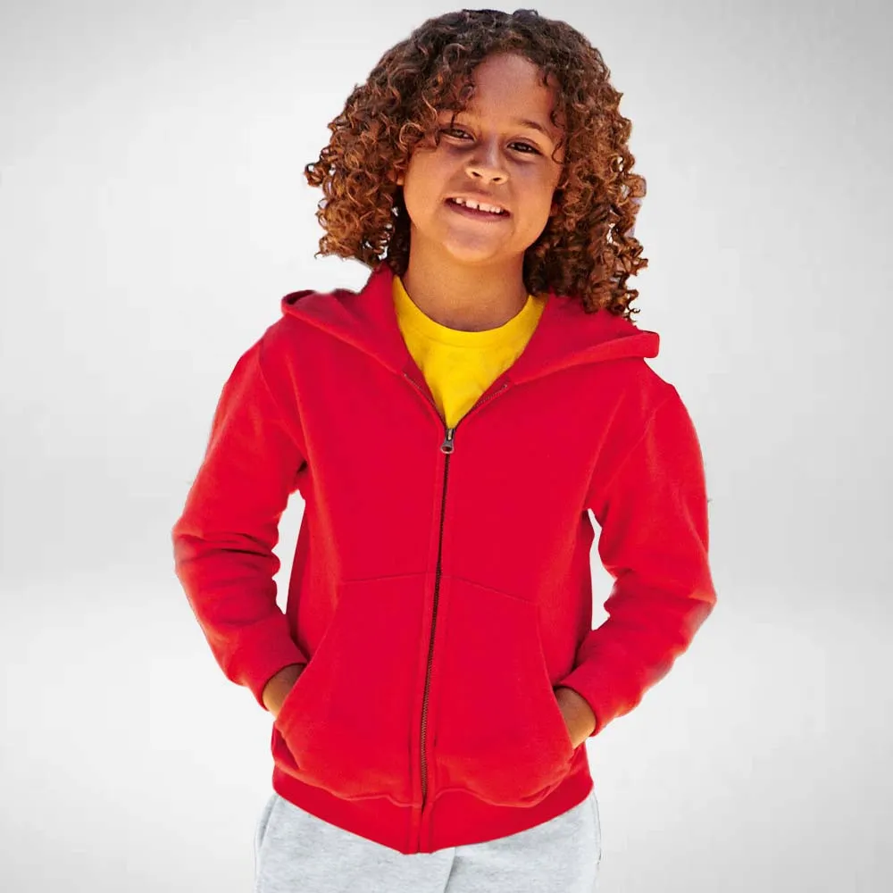 Fruit of the Loom Kids Classic 80/20 Full Zip Hoodie