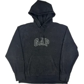 GAP Fleece Hooded Spell Out Sweatshirt Black