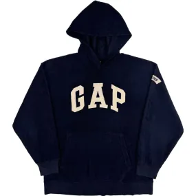 Gap Hooded Fleece Spell Out Sweatshirt Navy