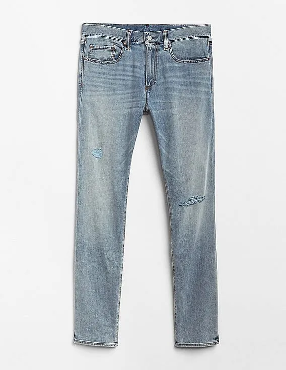 GAP Men Blue Wearlight Jeans In Skinny Fit With GapFlex