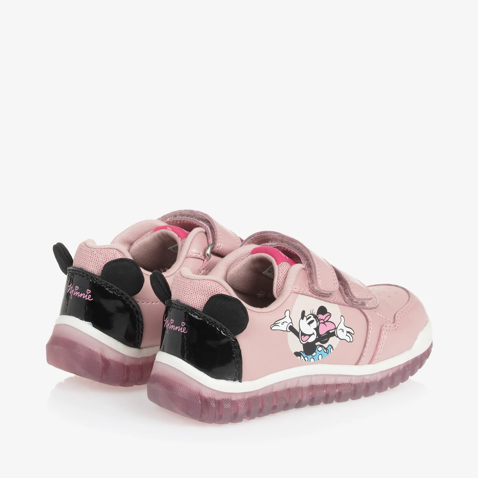 Girls Pink Disney Light-Up Trainers