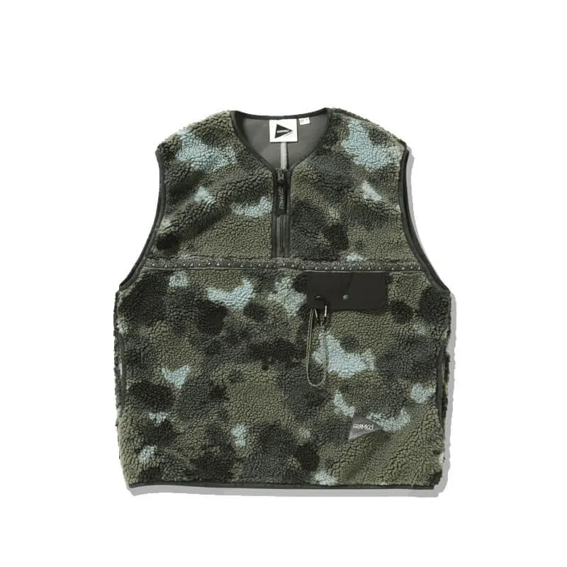 GRAMICCI x AND WANDER JQ Tape Fleece Vest - Camo