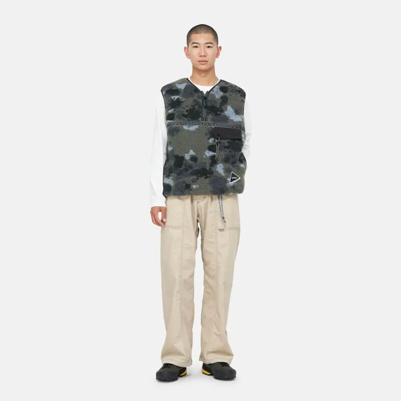 GRAMICCI x AND WANDER JQ Tape Fleece Vest - Camo