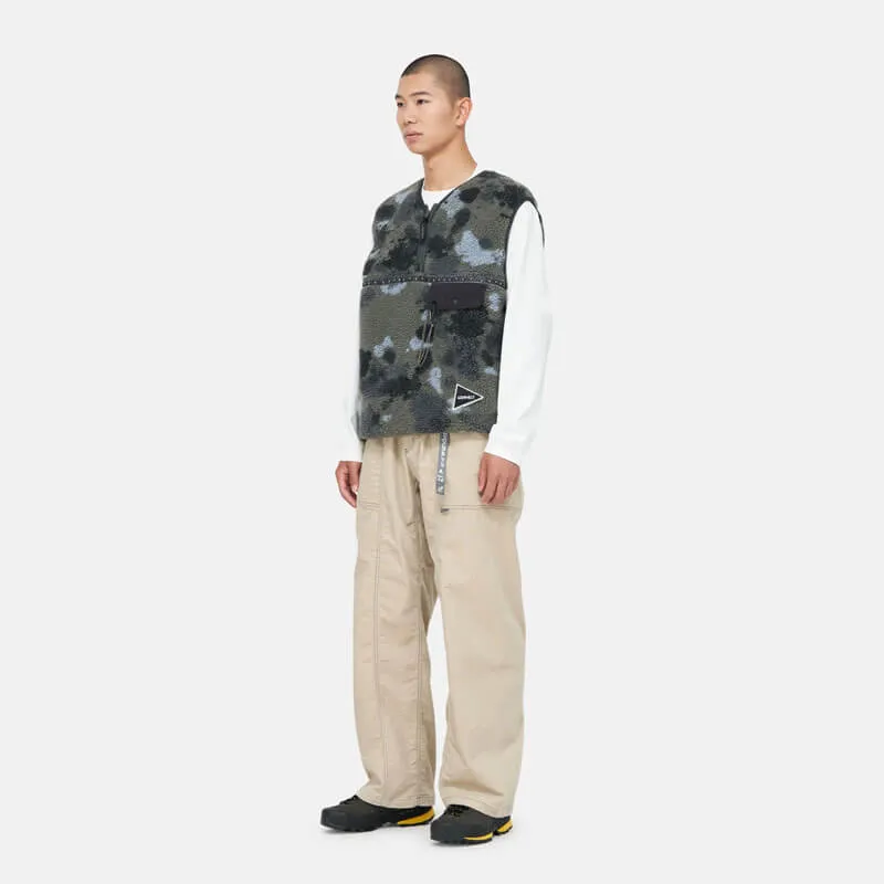 GRAMICCI x AND WANDER JQ Tape Fleece Vest - Camo