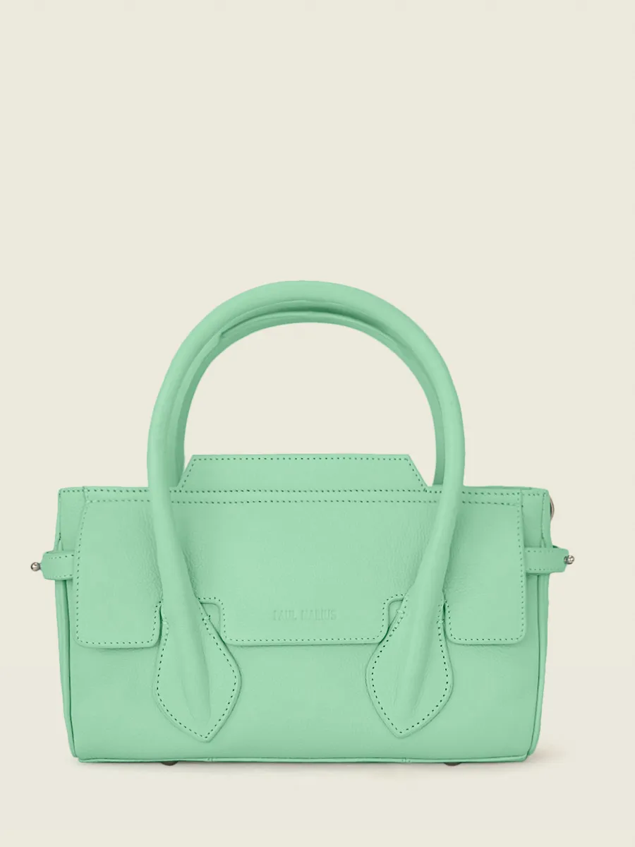 Green Leather Handbag for Women - Madeleine S Pastel Mint | PAUL MARIUS