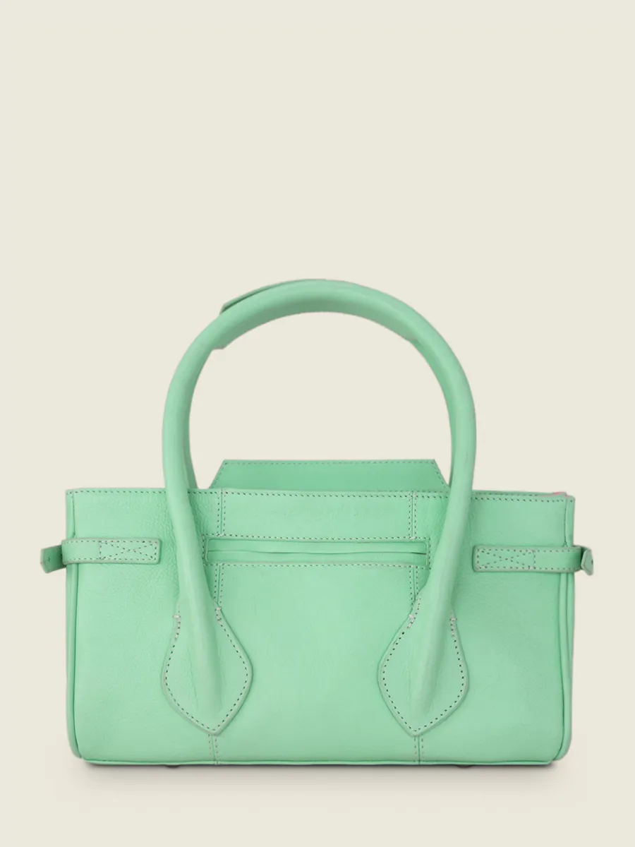 Green Leather Handbag for Women - Madeleine S Pastel Mint | PAUL MARIUS