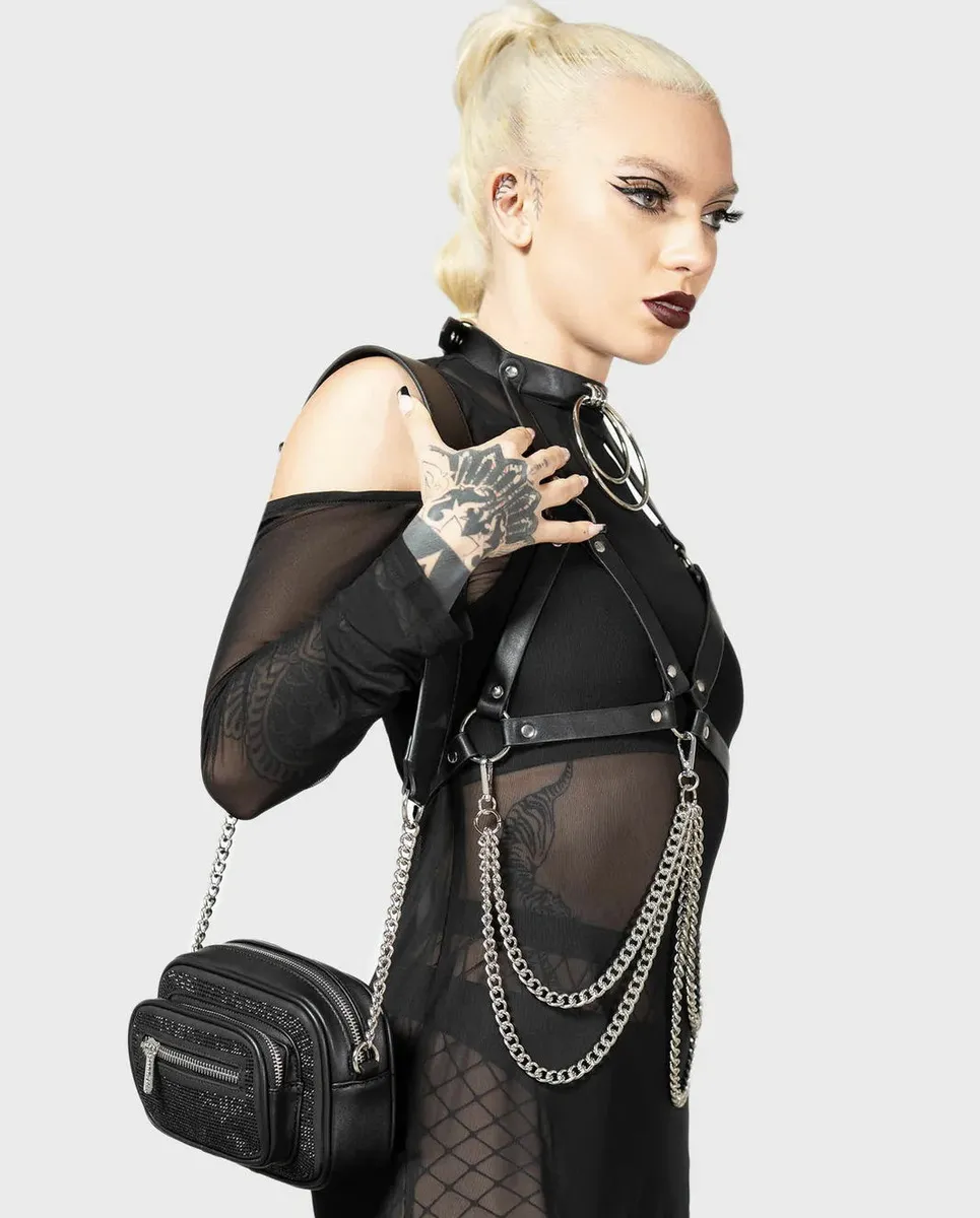 handbag (bag) KILLSTAR - Scenes Queen - Black - KSRA008158  -  Metal-shop