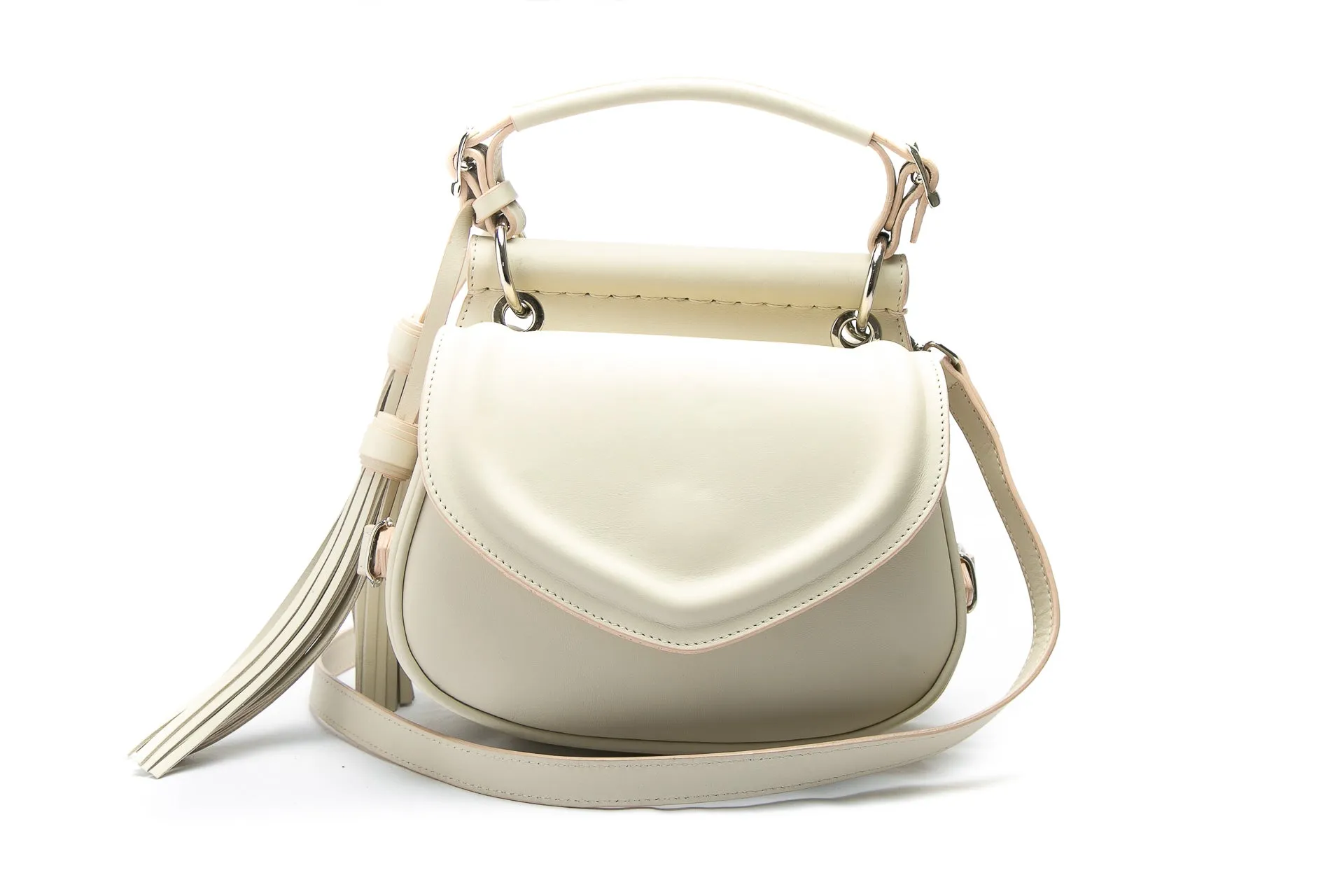 Handbag Doppia Ivory