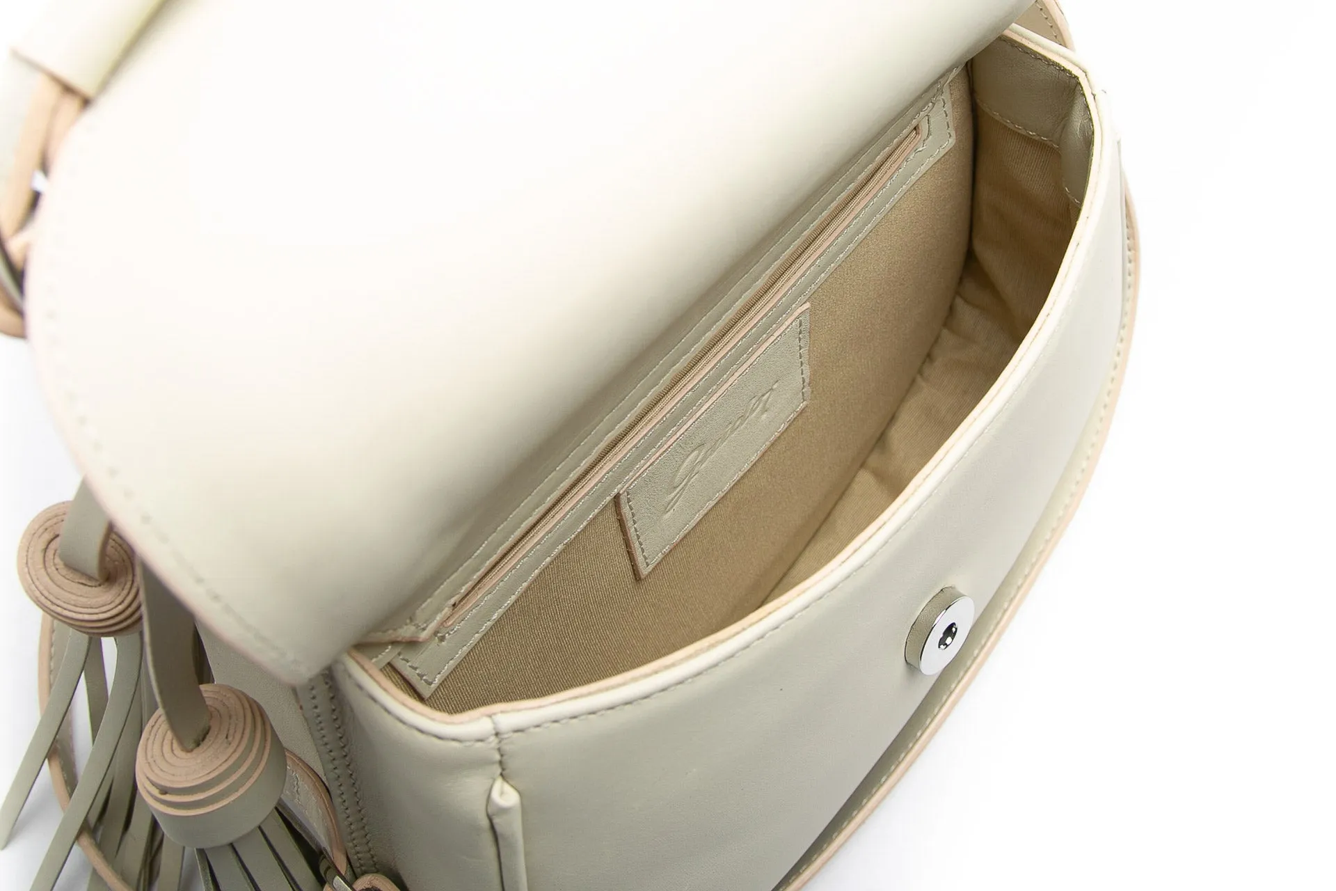 Handbag Doppia Ivory